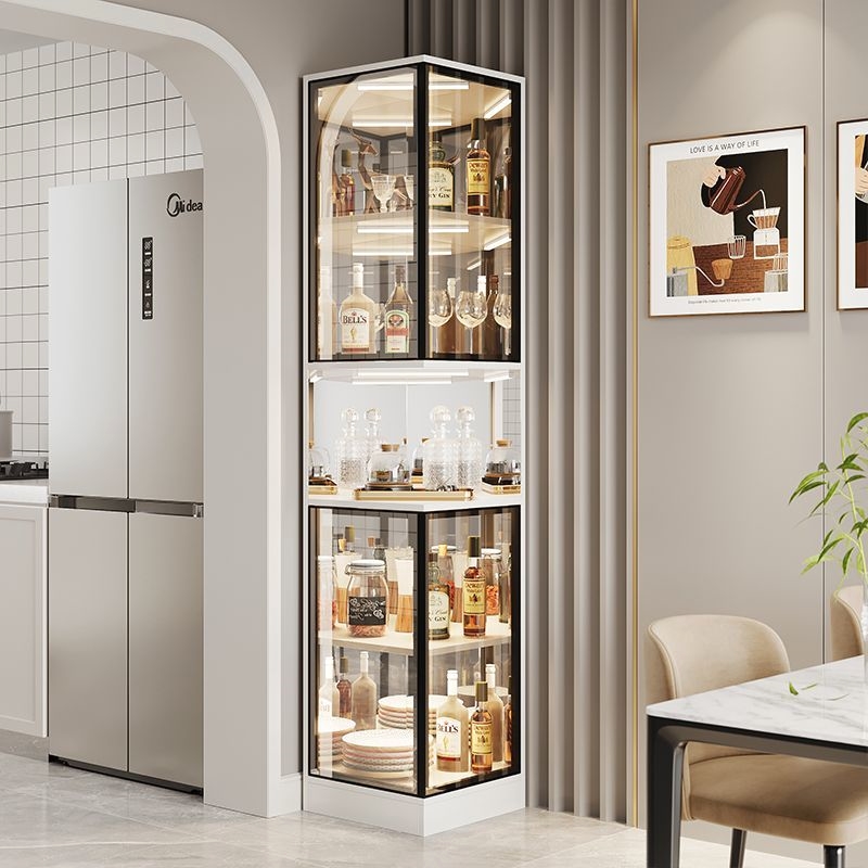 Commercial Kitchen And Bar - Armoire de Bar en verre Transparent,