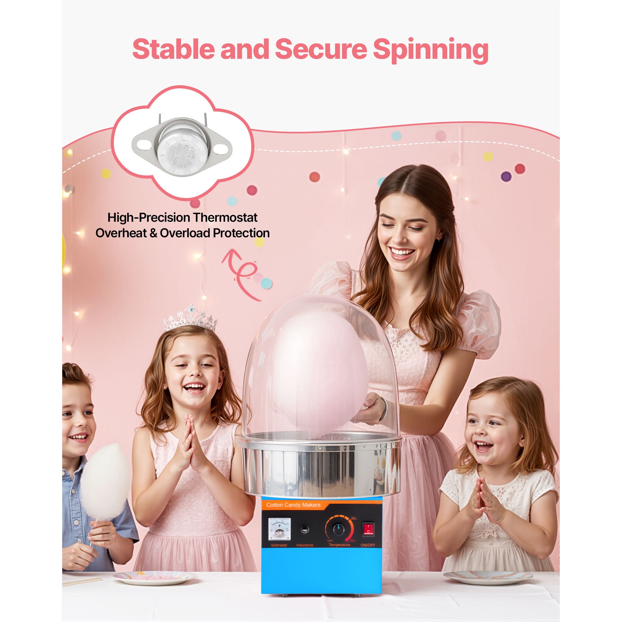 Machine à barbe à papa électri - Candy Floss Machine Commercial avis et prix
